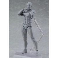 国产盒装figma 2.0素体 男女青年素体灰色可动手办 绘画素材 2.0青年男素体灰色 全新卡装