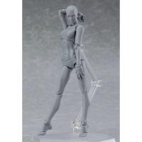 国产盒装figma 2.0素体 男女青年素体灰色可动手办 绘画素材 2.0青年女素体灰色 全新卡装