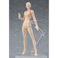 国产盒装figma 2.0素体 男女青年素体灰色可动手办 绘画素材 2.0青年女素体肌肤色 全新卡装