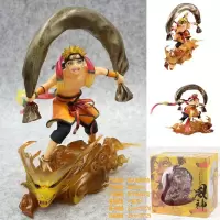 动漫周边MH火影忍者GEM漩涡鸣人风神宇智波佐助雷神手办模型 漩涡鸣人风神 高约18cm