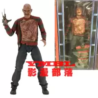 NECA 1/4 18寸 猛鬼街 弗莱迪 Freddy 双头 可动人偶手办模型 18寸弗莱迪(衣服可换版) 正版双头雕