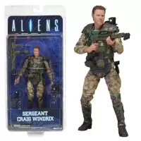 NECA alien 异形大战铁血战士第2波 蓝色 异形契约可动手办模型 男兵 盒装7寸