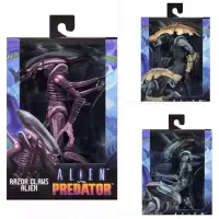 NECA 异形大战铁血战士 AVP 街机版 游戏版 盒装可动手办模型 异形游戏版三款全套