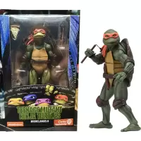 NECA 忍者神龟 1990电影版 TMNT 限定版 7寸可动人偶手办模型 橙色