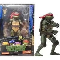 NECA 忍者神龟 1990电影版 TMNT 限定版 7寸可动人偶手办模型 红色
