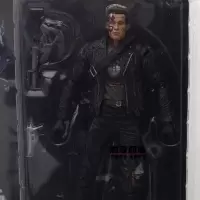 NECA7寸 终结者2 T800施瓦辛格 金属骨架版可动人偶公仔手办模型 战损款 终结者