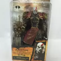 NECA7寸战神奎托斯可动手办奎爷美杜莎铠甲版/提头/火焰刀版模型 张嘴战神 7寸当天发货