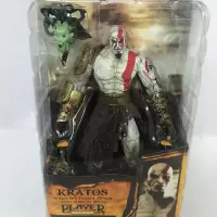 NECA7寸战神奎托斯可动手办奎爷美杜莎铠甲版/提头/火焰刀版模型 提头战神 7寸当天发货