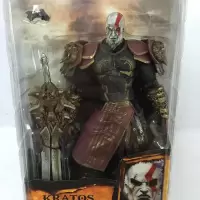 NECA7寸战神奎托斯可动手办奎爷美杜莎铠甲版/提头/火焰刀版模型 闭嘴战神 7寸当天发货