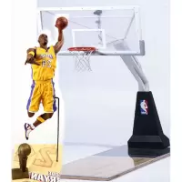 麦克法兰NBA篮球球星科比布莱恩特詹姆斯人偶公仔篮球架手办模型 科比+篮球架