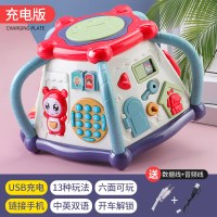 手拍鼓婴儿玩具拍拍鼓宝宝0-1岁3-6-12个月男孩女孩生日2 13种玩法【USB充电】六面音乐鼓