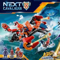 未来骑士团系列石头巨魔大决战车城堡人仔兼容乐高积木玩具70356 梅西的机器神龙