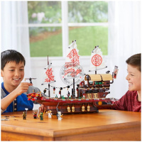 幻影忍者移动基地命运赏赐号船龙人仔兼容乐高拼装积木玩具70618 幻影忍者移动基地命运赏赐号