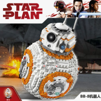 星球大战系列重型侦察攻击步行死星机器人兼容乐高积木玩具75177 BB-8机器人