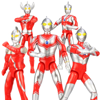 锦江 赛文初代杰克艾斯泰罗奥特曼玩具公仔5件套装大号9寸超人机甲战士14处关节可动人偶 奥特曼五件套装