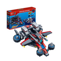 北虎星 神兽金刚玩具4邦宝历险记兼容乐高积木五六合体拼装模型变形机器人动漫周边套装 生 8合1裂天号7618【429片】