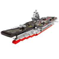星堡积木创意军事穿越战场坦克航母拼装积木立体拼图兼容乐高儿童玩具男孩生日 辽宁号航空母舰06020[1355片]