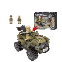 星堡(XINGBAO)军事系列穿越战场坦克车兼容乐高儿童积木拼装模型玩具男孩玩具 奥帕沙地车06010(347片)