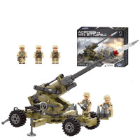 星堡(XINGBAO)军事系列穿越战场坦克车兼容乐高儿童积木拼装模型玩具男孩玩具 辛迪火炮06011(350片)