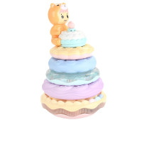彩虹圈叠叠乐套杯玩具儿童蛋糕叠叠杯早教6-18个月套装生日 熊熊蛋糕叠叠乐6315