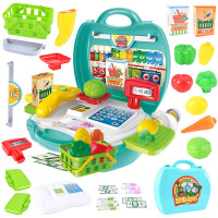 儿童玩具仿真过家家玩具蔬菜水果玩具女孩小孩过家家超市玩具宝宝套装 过家家超市玩具(电商版)