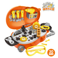 小熊具维修工具过家家拉杆箱女男孩仿真维修工具拉杆箱小孩 小熊仿真工具箱