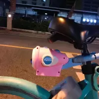 儿童单车泡泡机灯光夜光全自动吹泡自行车户外专用玩具骑行泡泡 单车泡泡机粉色