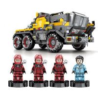 积木拼装玩具流浪地球火石运载车拼装模型启蒙玩具DIY拼装男孩玩具儿童 107006斗式运载车车头
