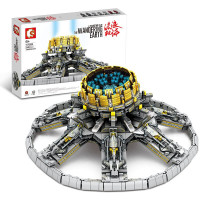 积木拼装玩具流浪地球火石运载车拼装模型启蒙玩具DIY拼装男孩玩具儿童 107028行星推动机