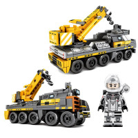 积木拼装玩具流浪地球火石运载车拼装模型启蒙玩具DIY拼装男孩玩具儿童 CN171工程车