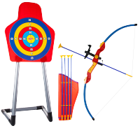 运动公园 儿童射击玩具弓箭室外运动射箭游戏套装 豪华套装535D立体靶+红外瞄准+4箭+收纳袋