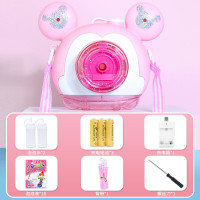 玩具相机泡泡机抖音同款少女心ins网红女孩儿童电动吹泡泡全自动女生生日 粉色[标配+充电套装+10泡泡水+螺丝刀]