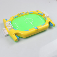 桌上游戏机桌式足球台运动桌面足球儿童对战玩具35*23cm 足球对站台黄色
