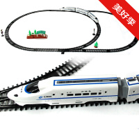 和谐号仿真动车组模型轨道火车玩具电动高铁声光动车欧洲之星 白色和谐号大号