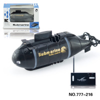 鱼缸浴缸遥控船高速快艇儿童电动玩具船模摇控赛艇游艇迷你水池男孩遥控潜水艇 迷你六通道潜水艇(颜色随机)