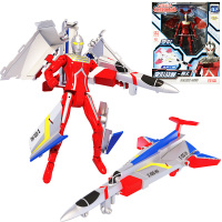 庄臣咸蛋超人玩具合体机甲宇宙飞船奥特曼套装变形机器人男孩生日 变形战舰-赛文超人