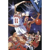 拼图灌篮高手 木质拼图1000片灌篮高手樱木花道流川枫玩具创意送男友 500片木质灌篮高手002