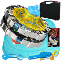 飓风战魂5圣殿守卫特化陀螺玩具双属性持续加速竞技合体套装 狱火雷锤合体加速版634304H