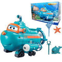 超级飞侠玩具多多维修基地包警长警察局控制塔大鹏国际机场闯关大冒险场景大集合 威力声光潜水艇730809