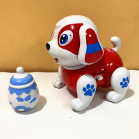 会唱歌会跳舞的狗狗玩具 儿童电动玩具狗婴儿智能小狗狗宝宝电子智能音乐机器狗会唱歌跳舞 红白色