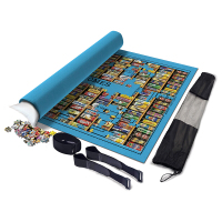 拼图收纳毯 加厚拼图毯拼图收纳毯垫多规格 厚款2000片蓝色