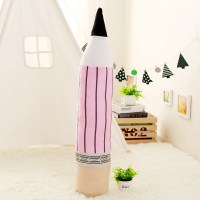 2B铅笔抱枕 创意个性2B铅笔毛绒玩具铅笔公仔抱枕整蛊靠垫布娃娃玩偶女生 铅笔-粉红色