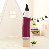 2B铅笔抱枕 创意个性2B铅笔毛绒玩具铅笔公仔抱枕整蛊靠垫布娃娃玩偶女生 铅笔-紫色