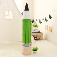 2B铅笔抱枕 创意个性2B铅笔毛绒玩具铅笔公仔抱枕整蛊靠垫布娃娃玩偶女生 铅笔-绿色