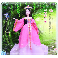 古装娃娃皇后 扶摇皇后古装娃娃夜萝莉贵妃换装仙女古风白浅锦觅冰雪公主人偶 玫红色罗丽 简装(含娃娃+衣服+饰品)