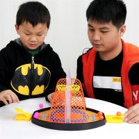 桌上篮球 桌面篮球桌上投篮机手指弹射游戏专注力迷你弹球桌游儿童玩具 双人两篮双面共6球