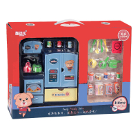 儿童扮家家厨房 小厨房玩具套装组合仿真 森达儿多功能双开冰箱电饭煲电磁炉厨房厨具做饭过家家儿童 小厨房二合一套装（红色）