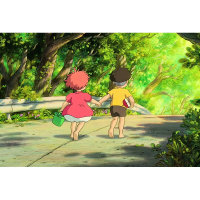 平图拼图成人 木质拼图悬崖上的金鱼姬300/500/1000片大型成年减压儿童玩具 灰色1000片金鱼姬008