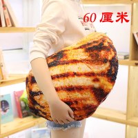 搞怪创意食物个性抱枕 鸡腿抱枕抖音同款创意搞怪仿真烤鱼毛绒玩具大号玩偶儿童女 烤猪排60厘米 [1个的价格]