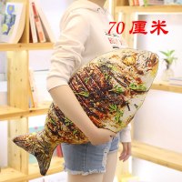 搞怪创意食物个性抱枕 鸡腿抱枕抖音同款创意搞怪仿真烤鱼毛绒玩具大号玩偶儿童女 烤黄鱼70厘米 [1个的价格]